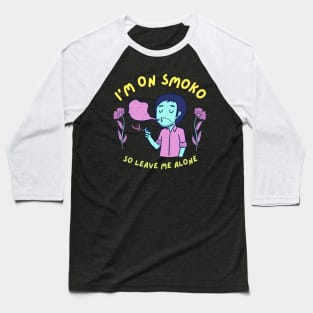 Smoko Funny Indie Rock Toon Baseball T-Shirt